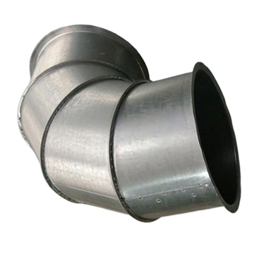 Отвод 90° R-1D 4s с отбортовкой